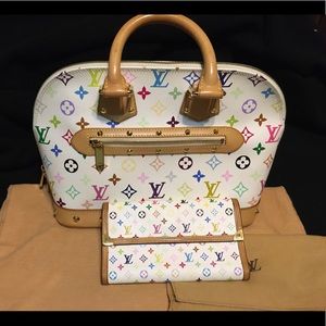 Multicolored alma Louis Vuitton and wallet